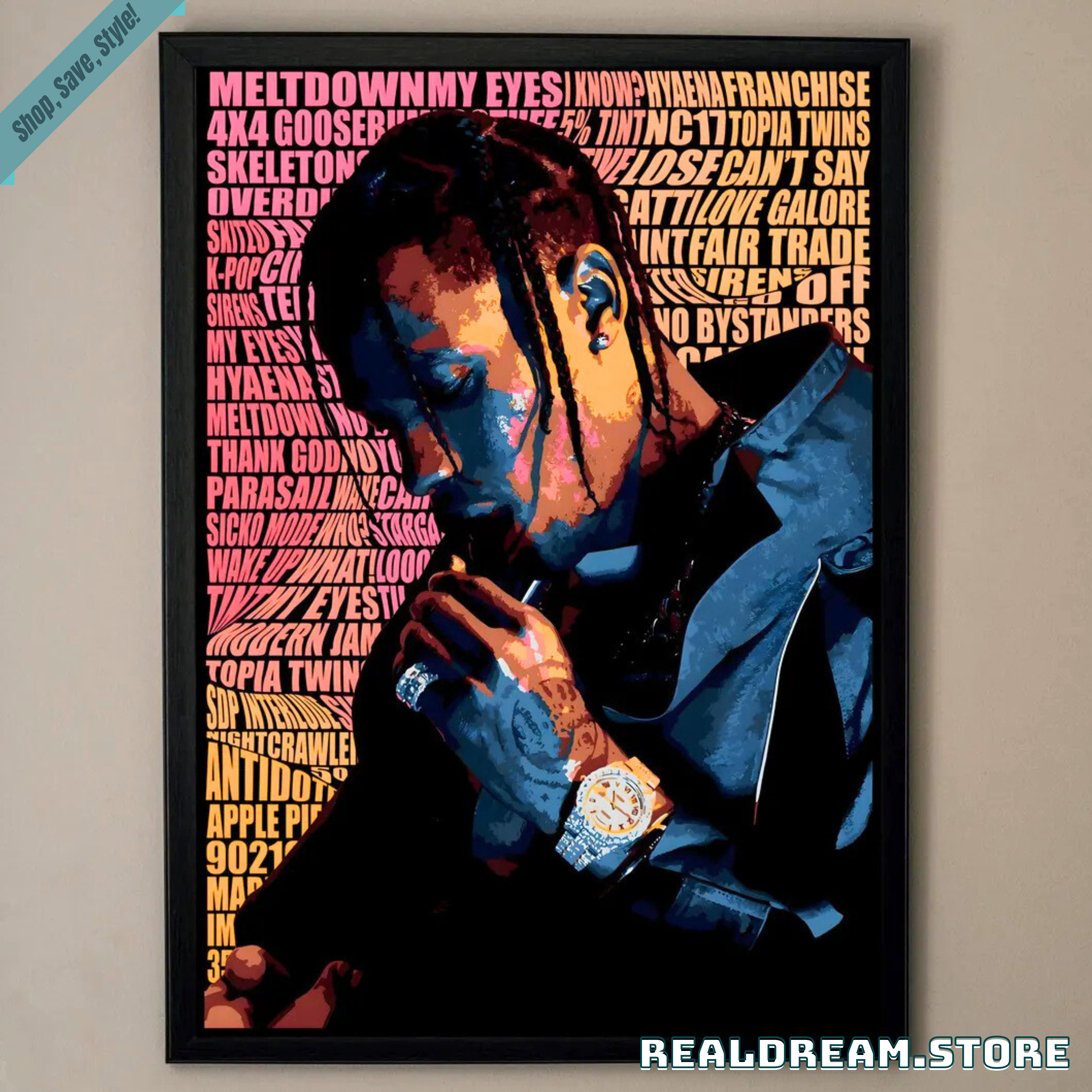Travis Scott Utopia Poster - Hip Hop Album Art Print Decor 2 Travis Scott Utopia Poster - Hip Hop Album Art Print Decor 2
