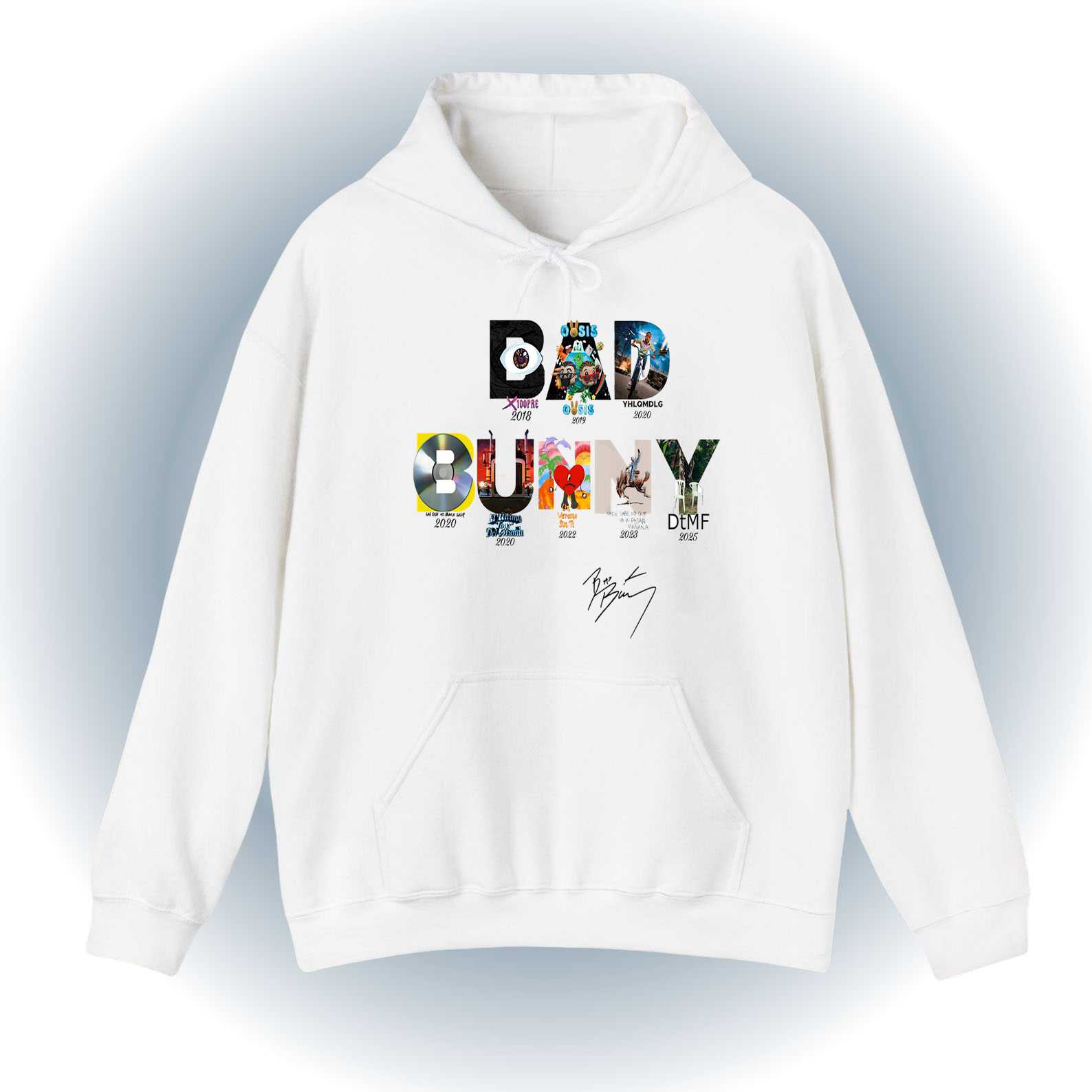 Bad Bunny Album Art - Legacy Timeline Hoodie