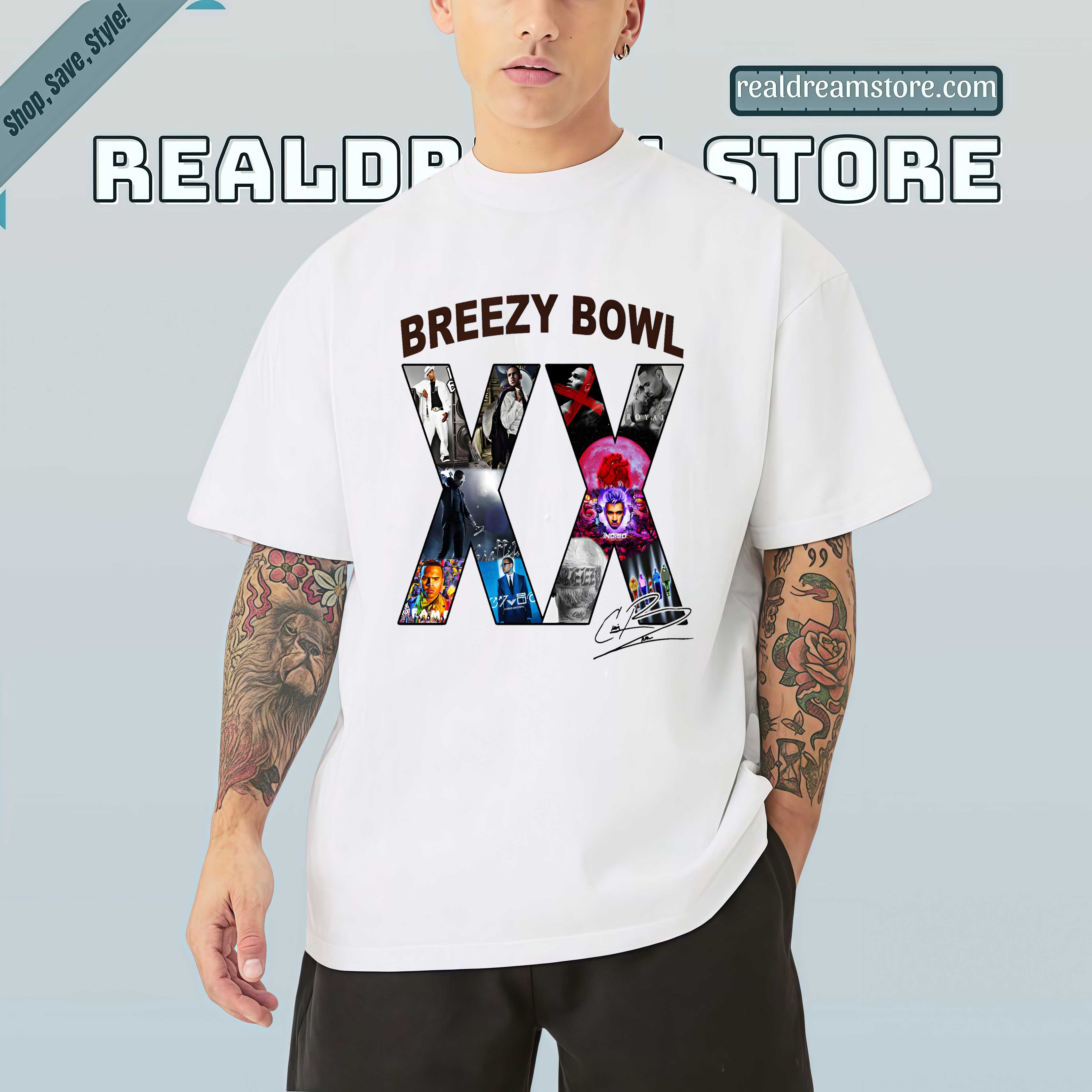 Chris Brown Shirt - Breezy Bowl Xx Album Legacy Tribute Tee Chris Brown Shirt - Breezy Bowl Xx Album Legacy Tribute Tee