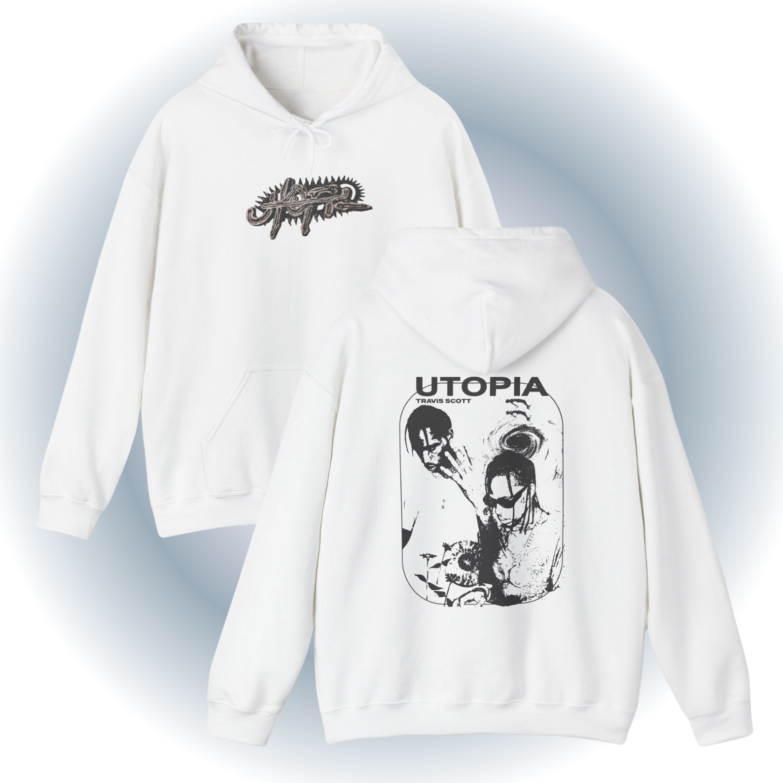 Travis Scott Utopia Hoodie - Album Merch Travis Scott Utopia Hoodie - Album Merch