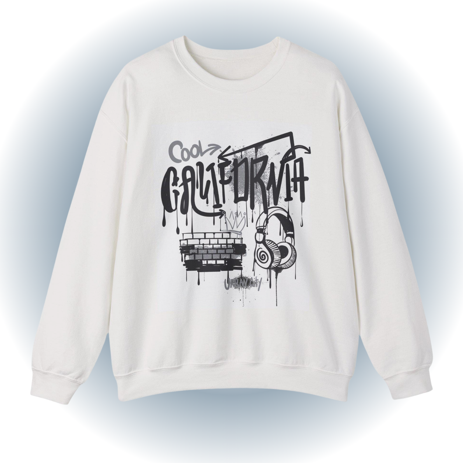 Cool California Sweatshirt - Graffiti Streetwear